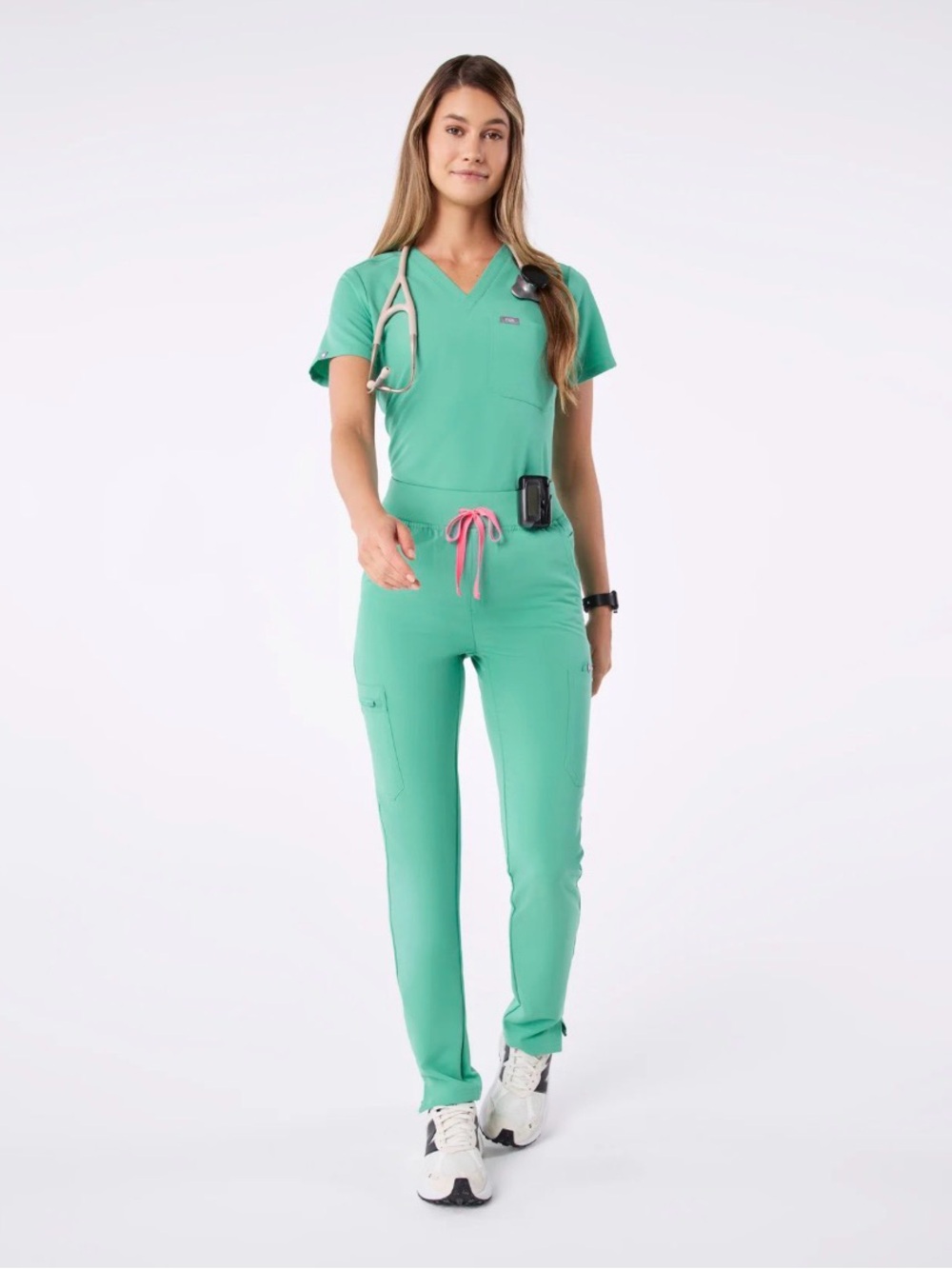 Women's Figs - Surgical Green Yola Skinny Scrub Pants XXS